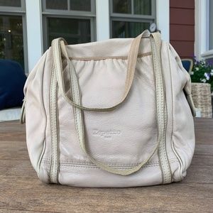 Repetto Leather Handbag, Taupe